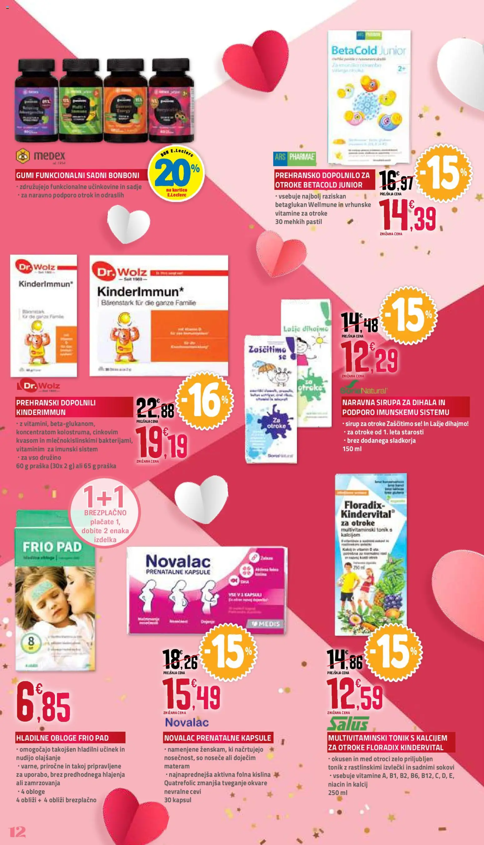 Novi E.leclerc katalog ponudbe – veljaven od 30.01.2026 | Stran: 12 | Izdelki: Bonboni, Sirup, Tonik, Sadje