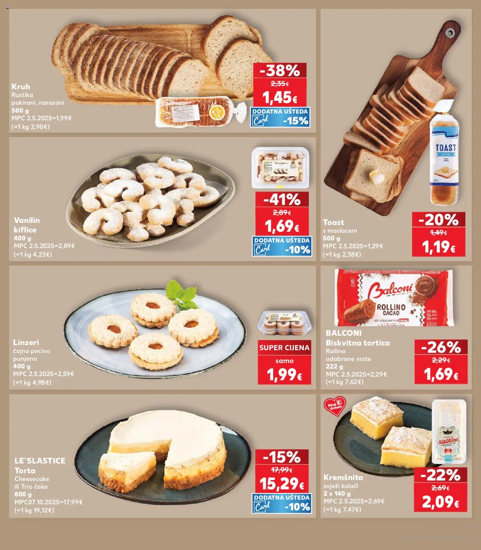 Kaufland katalog | vrijedi od 04.03.2026 | Stranica: 7 | Proizvodi: Kruh, Toast, Pecivo, Torta