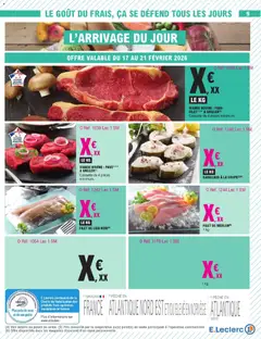E.Leclerc - Prévisualisation de VIANDE BOVINE : FAUX FILET*** A GRILLER, Caissette de 4 pièces minimum. valide à partir de 17.02.2026 | Page: 21
