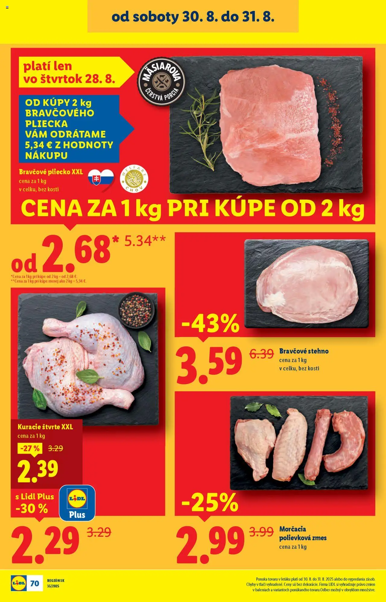 Lidl leták │ platný od 25.08.2025 | Strana: 94 | Produkty: Bravčové stehno
