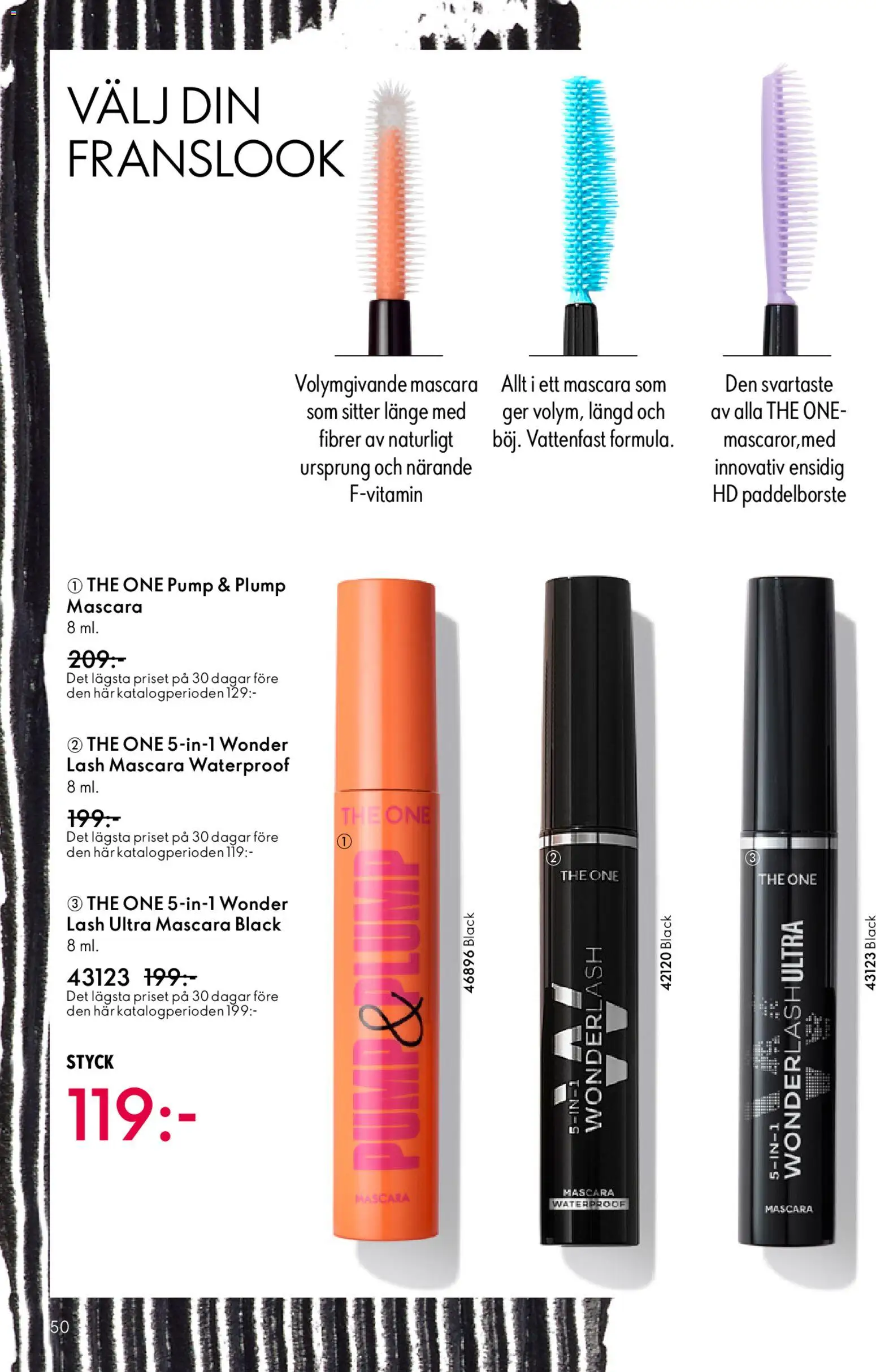 Oriflame reklamblad aktuell från 18.02.2026 | Sida: 50 | Produkter: Mascara, Pump