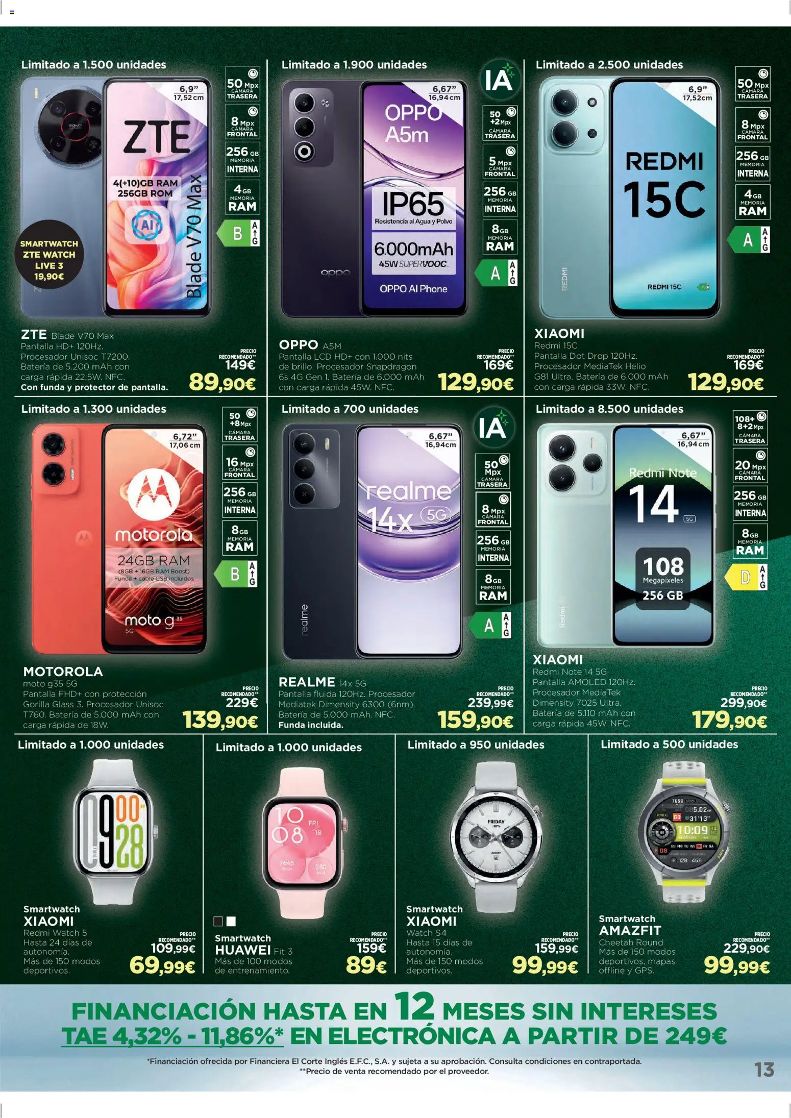 El Corte Inglés Black Friday │ válido desde el 24.11.2025 | Página: 13 | Productos: Polvo, Cámara, Cable, Batería