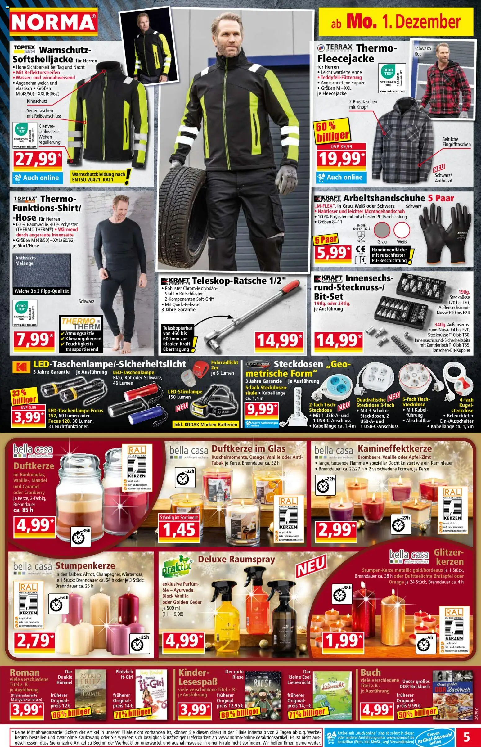 Norma - Cyber Week – gültig ab 01.12.2025 | Seite: 5 | Produkte: Tisch, Steckdose, Wasser, Hose