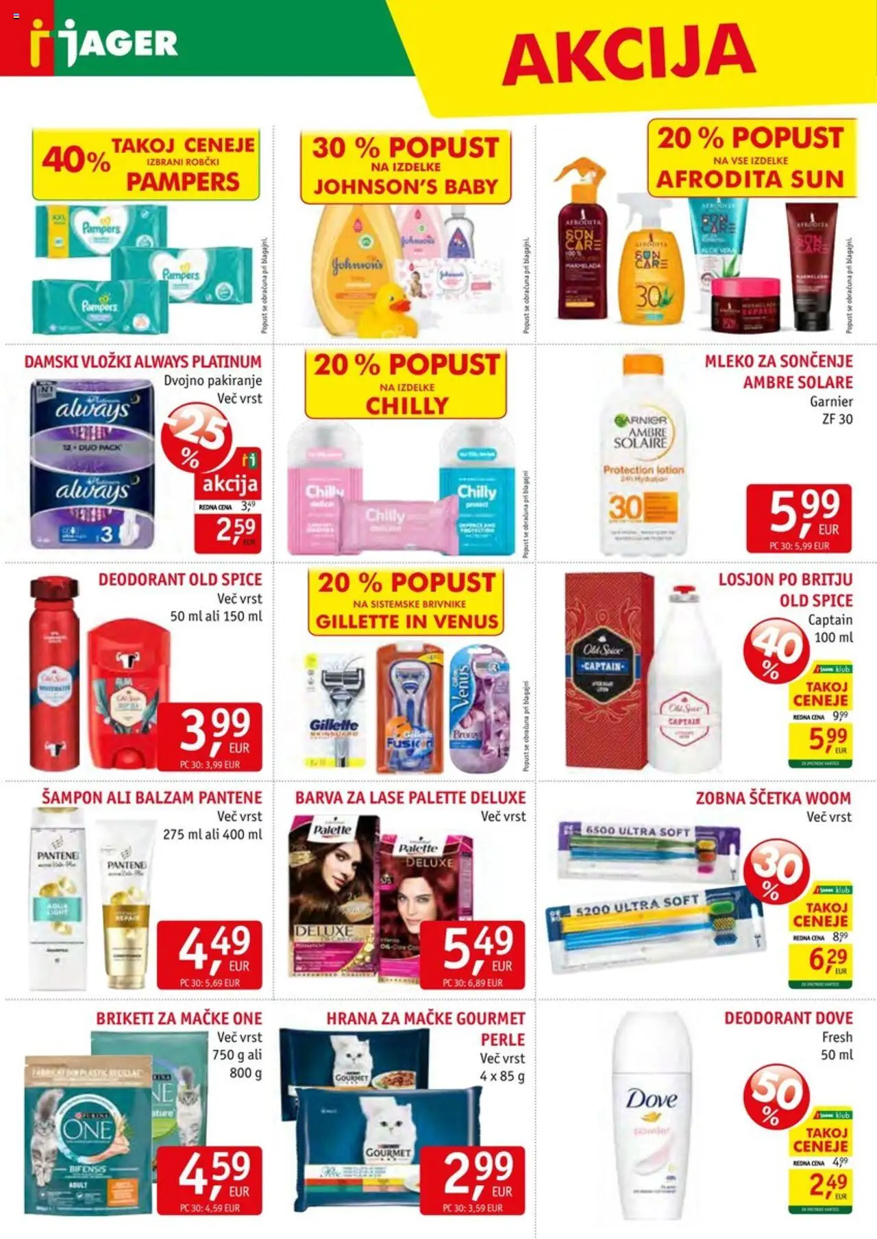 Jager katalog │ velja od 06.08.2025 | Stran: 16 | Izdelki: Hrana za mačke, Vložki, Sampon, Zobna scetka