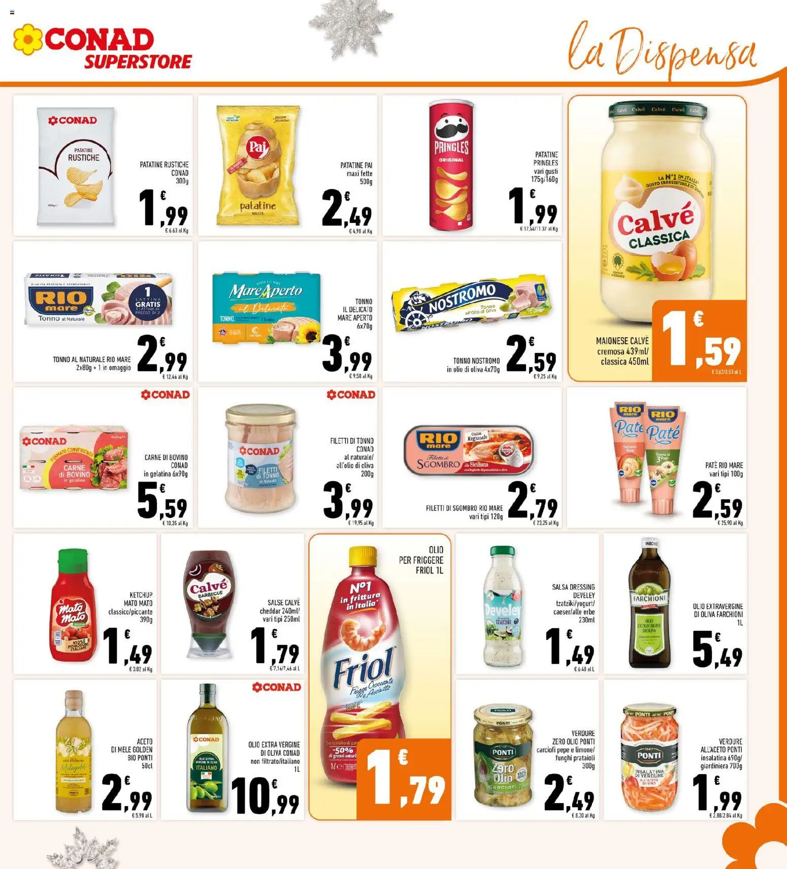Volantino Conad del 10.12.2025 | Pagina: 21 | Prodotti: Barbecue, Funghi, Carciofi, Olio per friggere