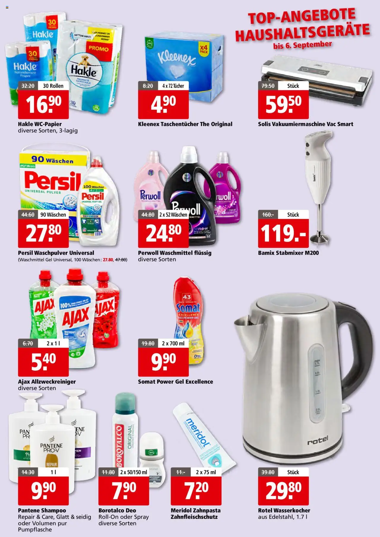 Aligro Aktionen Gourmetkunden ab 25.08.2025 | Seite: 10 | Produkte: Pulver, Zahnpasta, Wasserkocher, Stabmixer