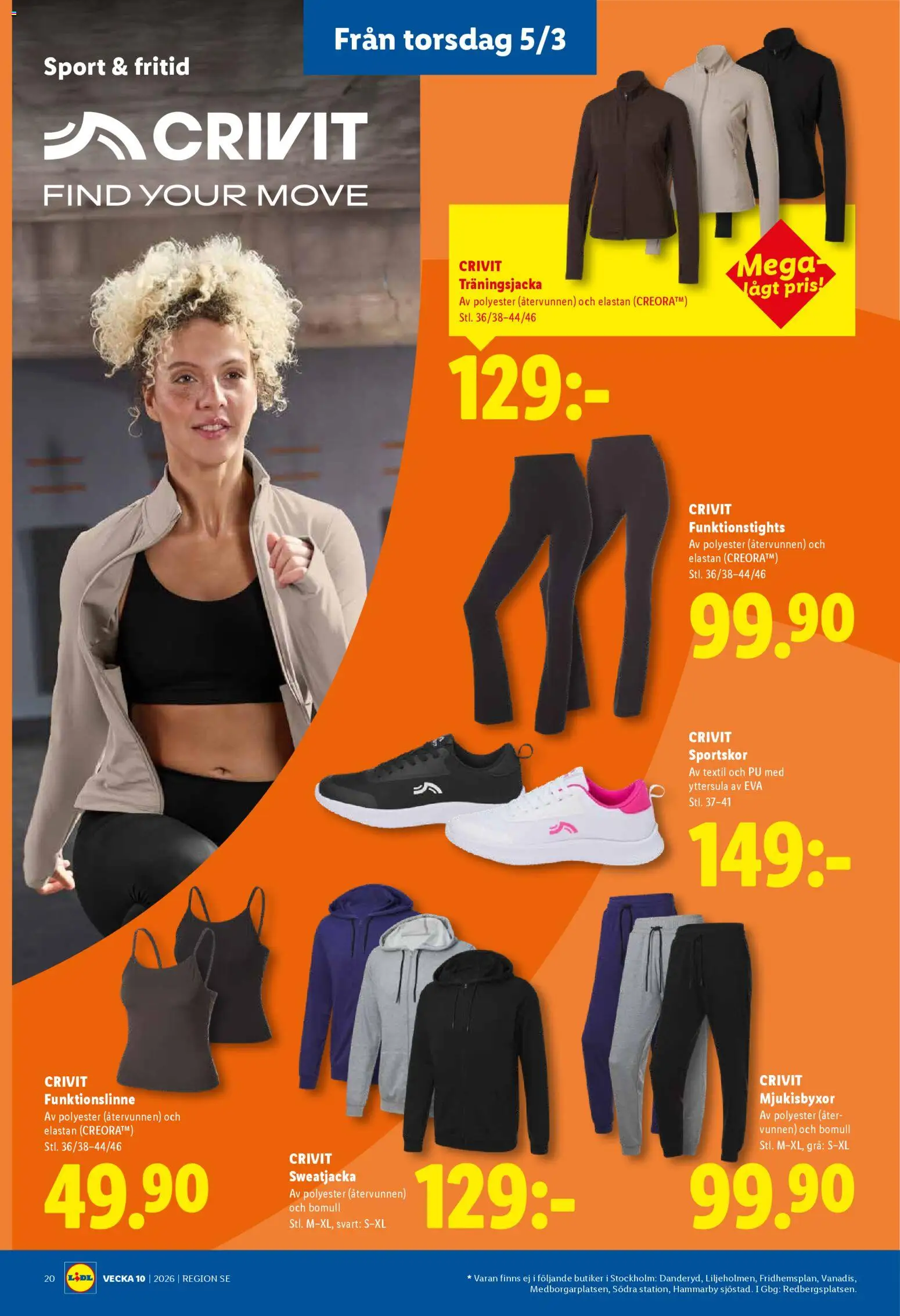 Lidl reklamblad aktuell från 02.03.2026 | Sida: 23 | Produkter: Sportskor