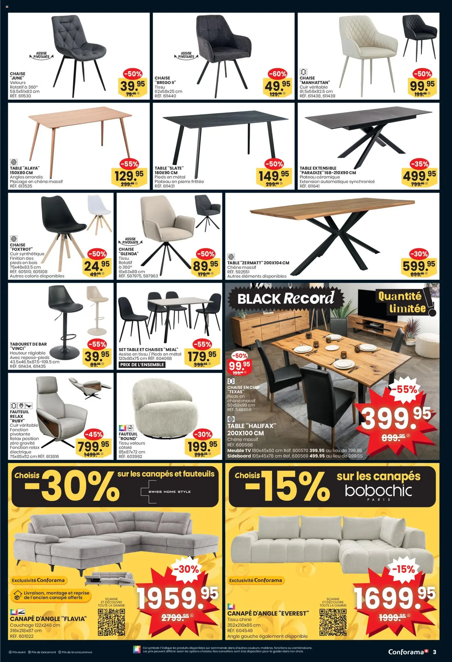 Conforama Aktionen FR – gültig ab 23.11.2025 | Seite: 3 | Produkte: TV, Sideboard