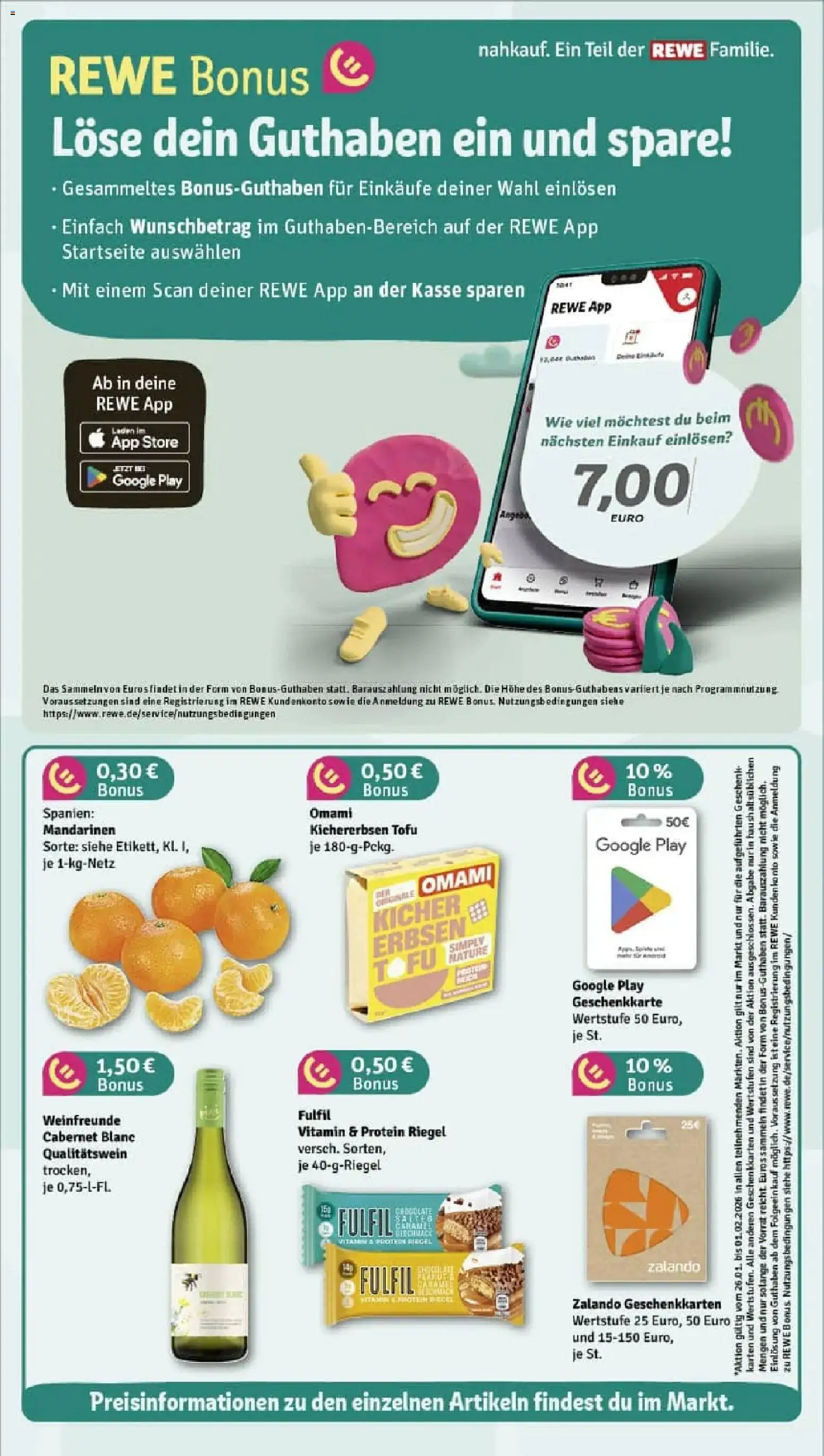 Rewe prospekt Moettingen	 – gültig ab 26.01.2026 | Seite: 4 | Produkte: Mandarinen, Erbsen