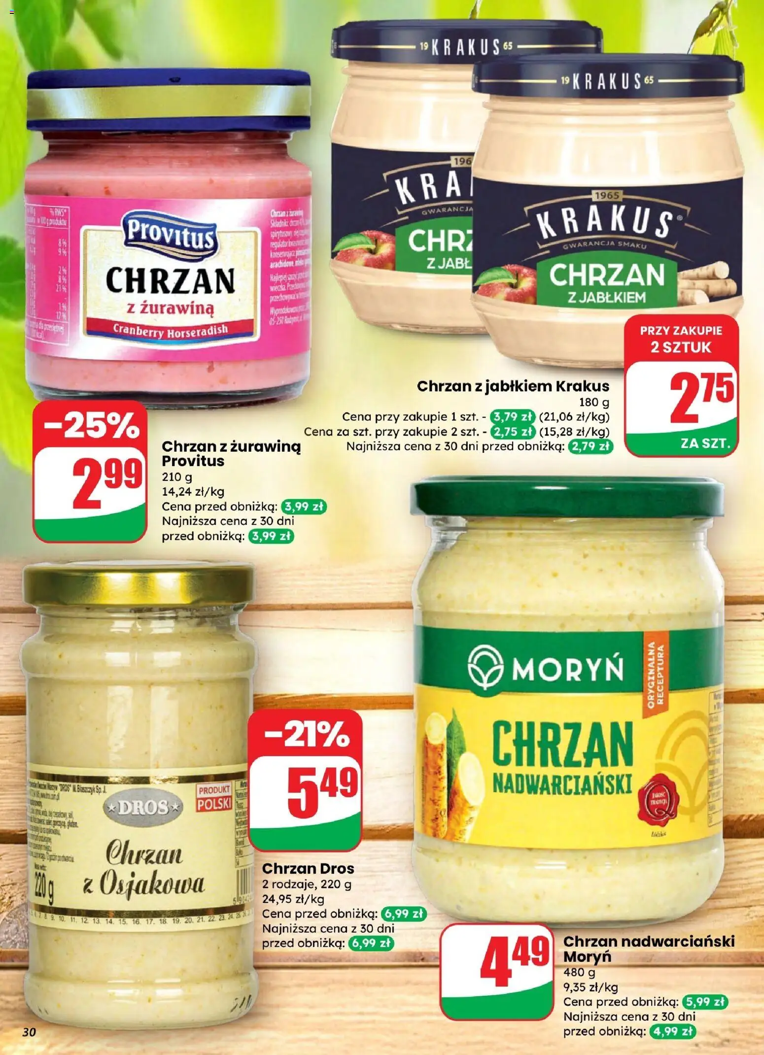 Dino gazetka od 25.03.2026 | Strona: 30 | Produkty: Żurawina, Chrzan