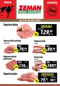 Náhled letáku Prodejny Zeman leták - Kladno, Příbram, Votice od 15.09.2025