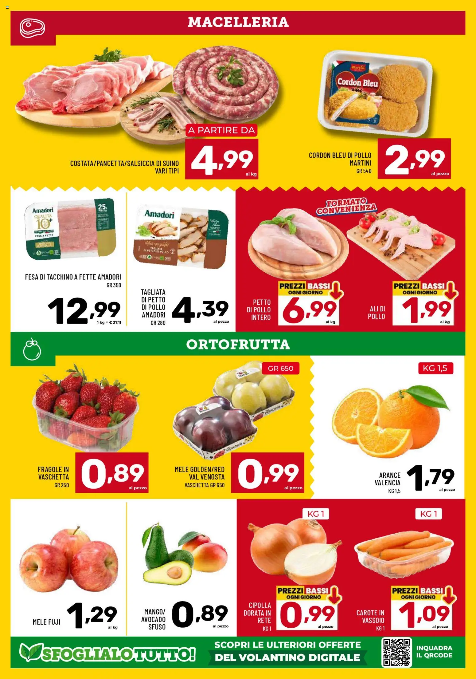 Volantino Il Centesimo del 17.04.2026 | Pagina: 4 | Prodotti: Mele, Arance, Avocado, Tacchino