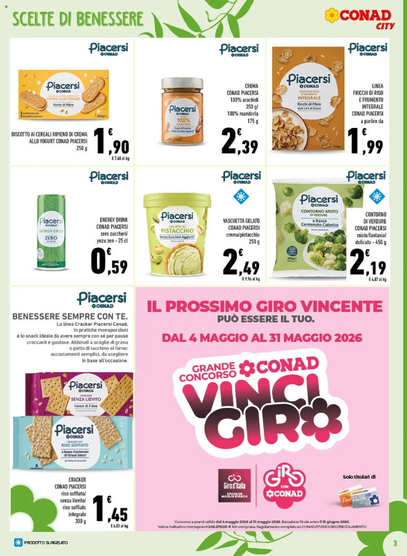 Volantino Conad del 22.04.2026 | Pagina: 3 | Prodotti: Verdure, Crackers, Arachidi, Forno