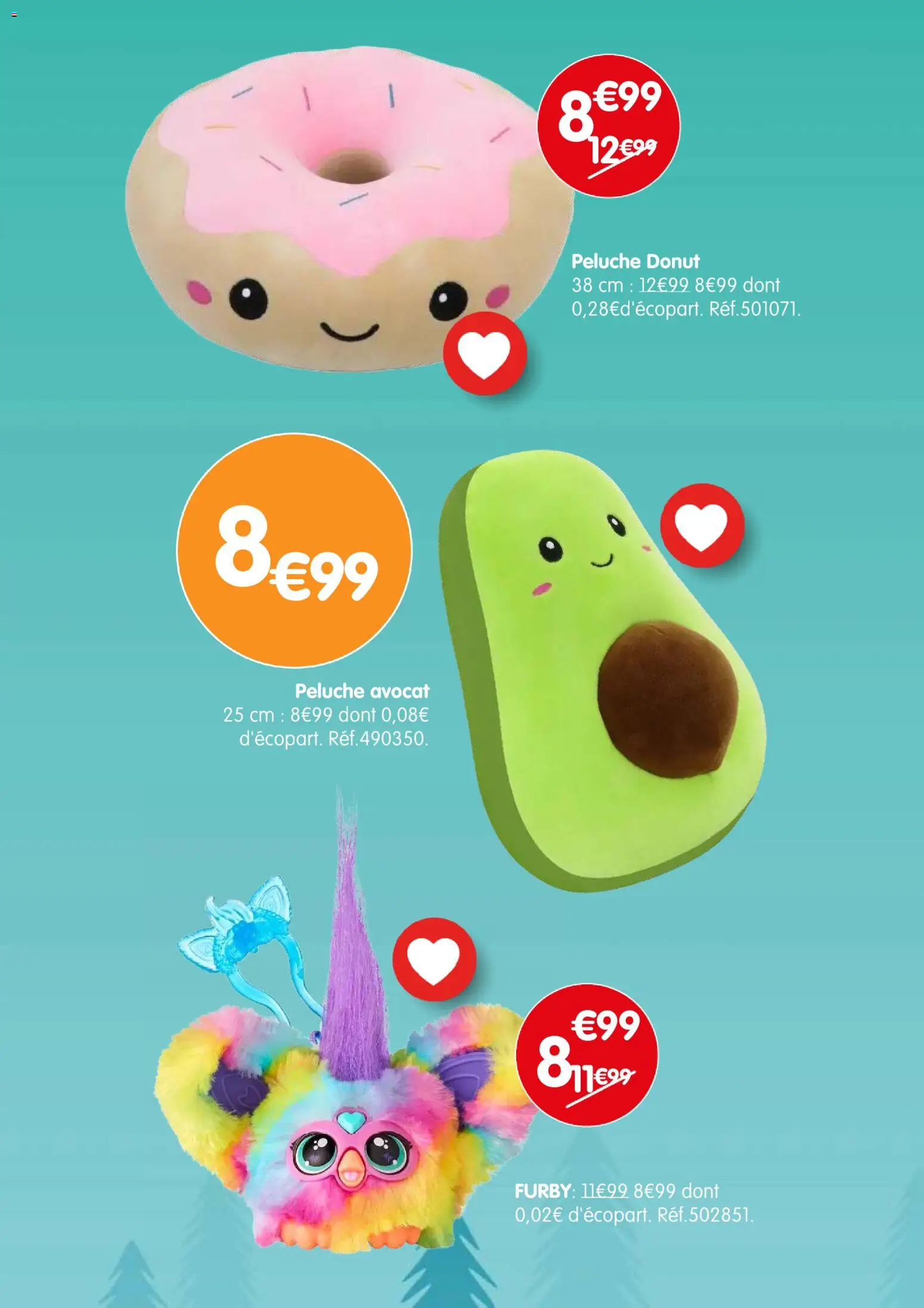 {H1} | Page: 15 | Produits: Avocat, Donut, Peluche