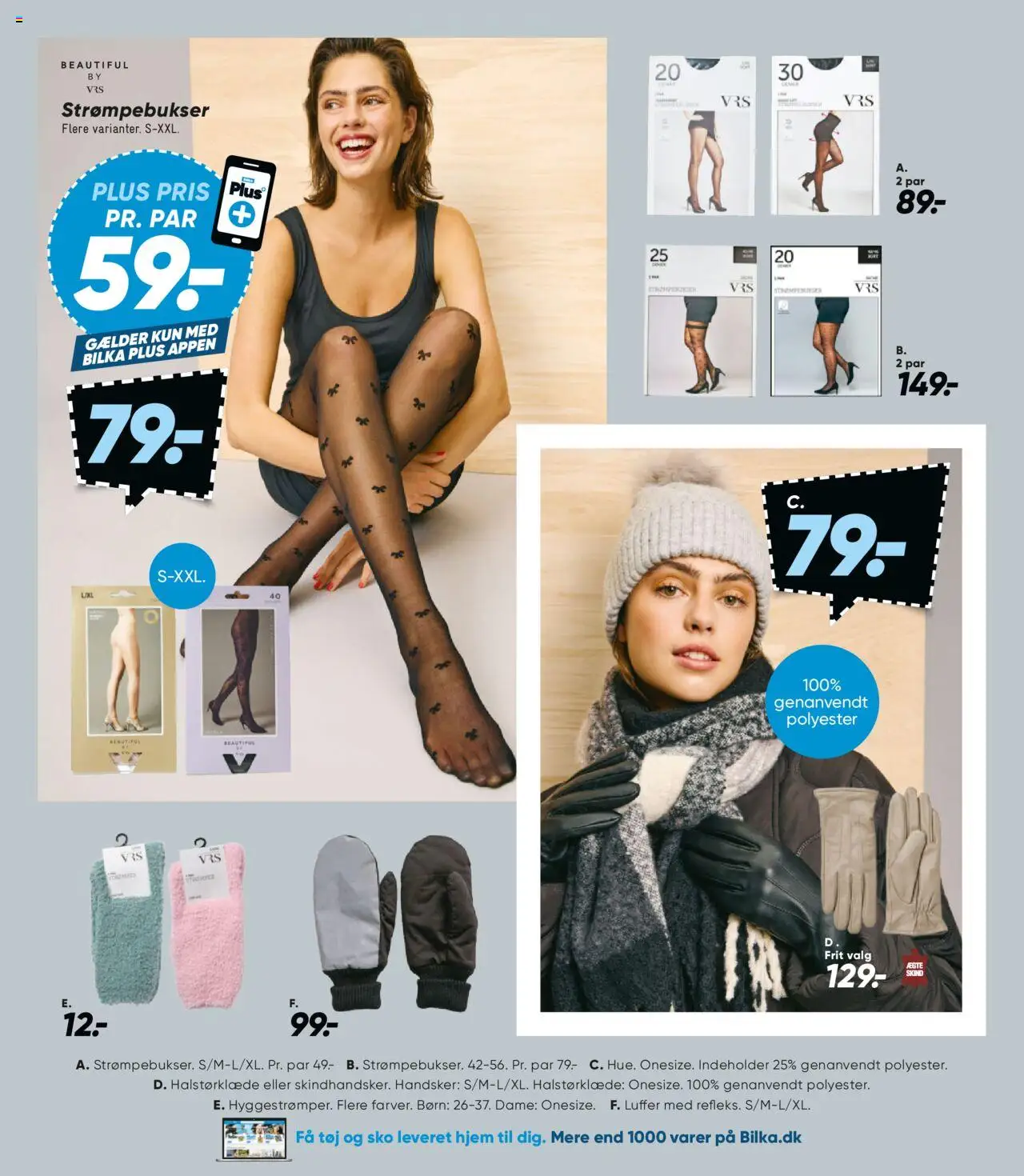 Bilka tilbudsavis – gyldig fra 19.09.2025 | Side: 37 | Produkter: Halstørklæde, Handsker, Strømpebukser, Sko