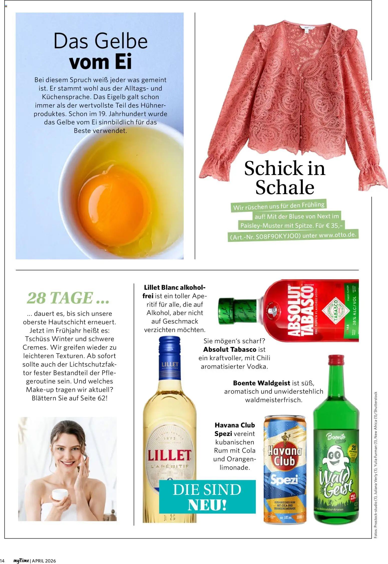 Combi myTime April 2026 – gültig ab 01.04.2026 | Seite: 14 | Produkte: Rum, Bluse, Chili, Vodka