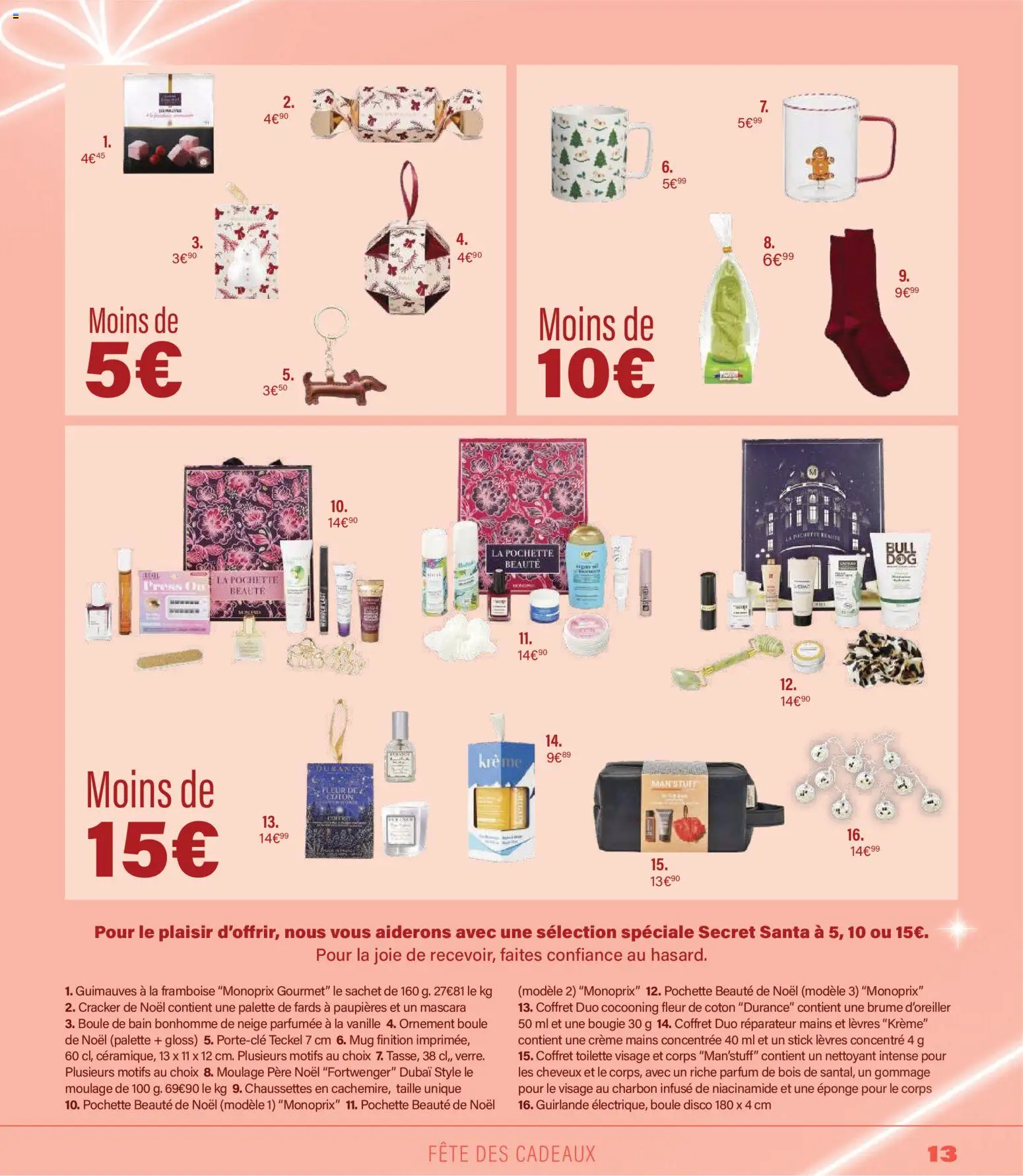 {H1} | Page: 13 | Produits: Framboise, Coton, Gommage, Crème