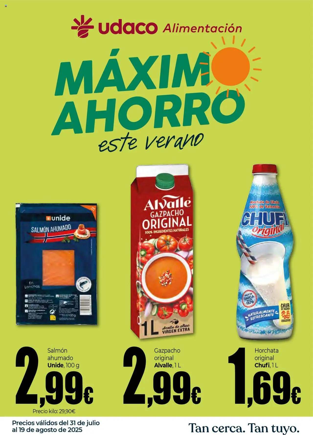 Unide - Máximo Ahorro este verano  │ válido desde el 31.07.2025 | Página: 1 | Productos: Κρεμάστρα, Aceite de oliva, Aceite de oliva virgen extra, Salmón ahumado