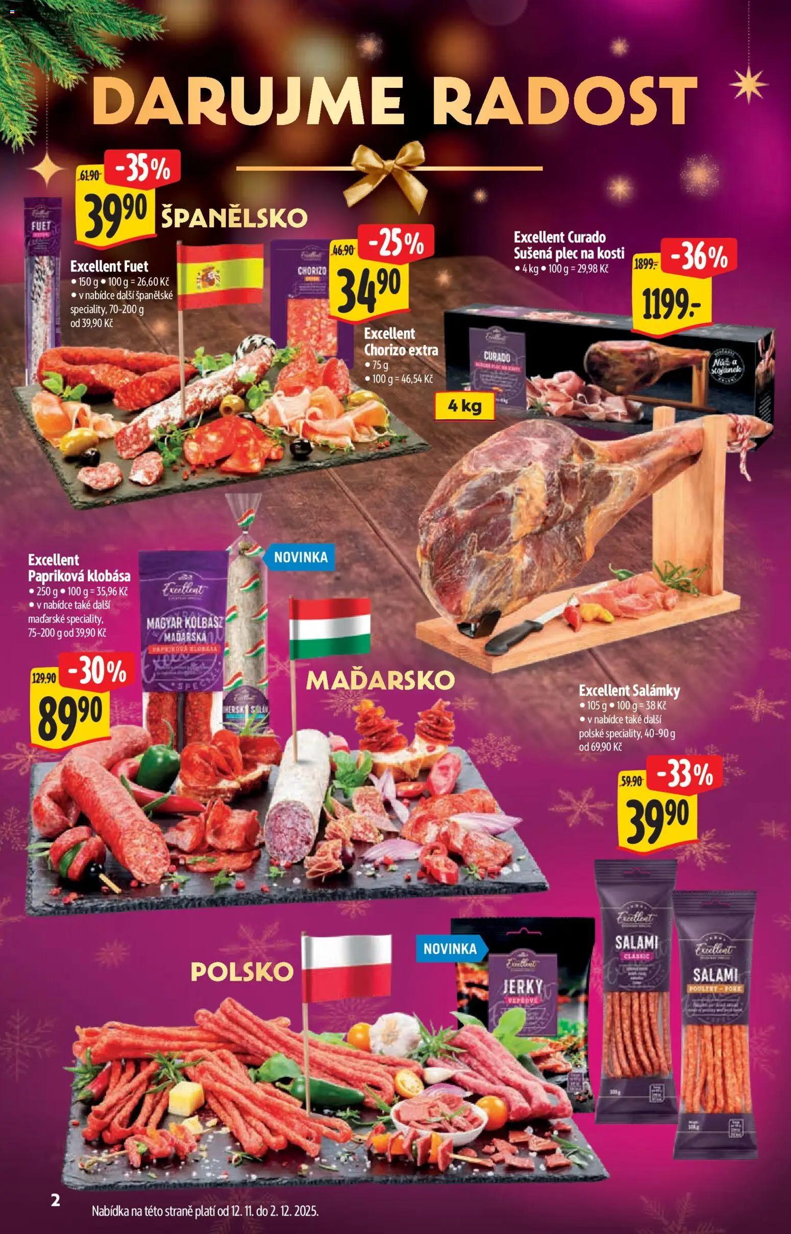 Albert katalog - Hypermarket od 12.11.2025 | Strana: 2 | Produkty: Klobása, Fuet, Chorizo, Jerky