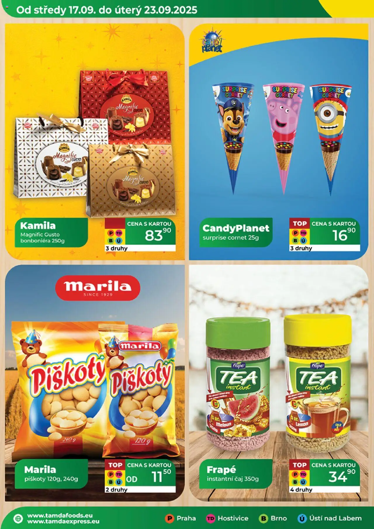 Tamda Foods leták od 17.09.2025 | Strana: 10 | Produkty: Meloun, Čaj, Piškoty, Bonboniéra