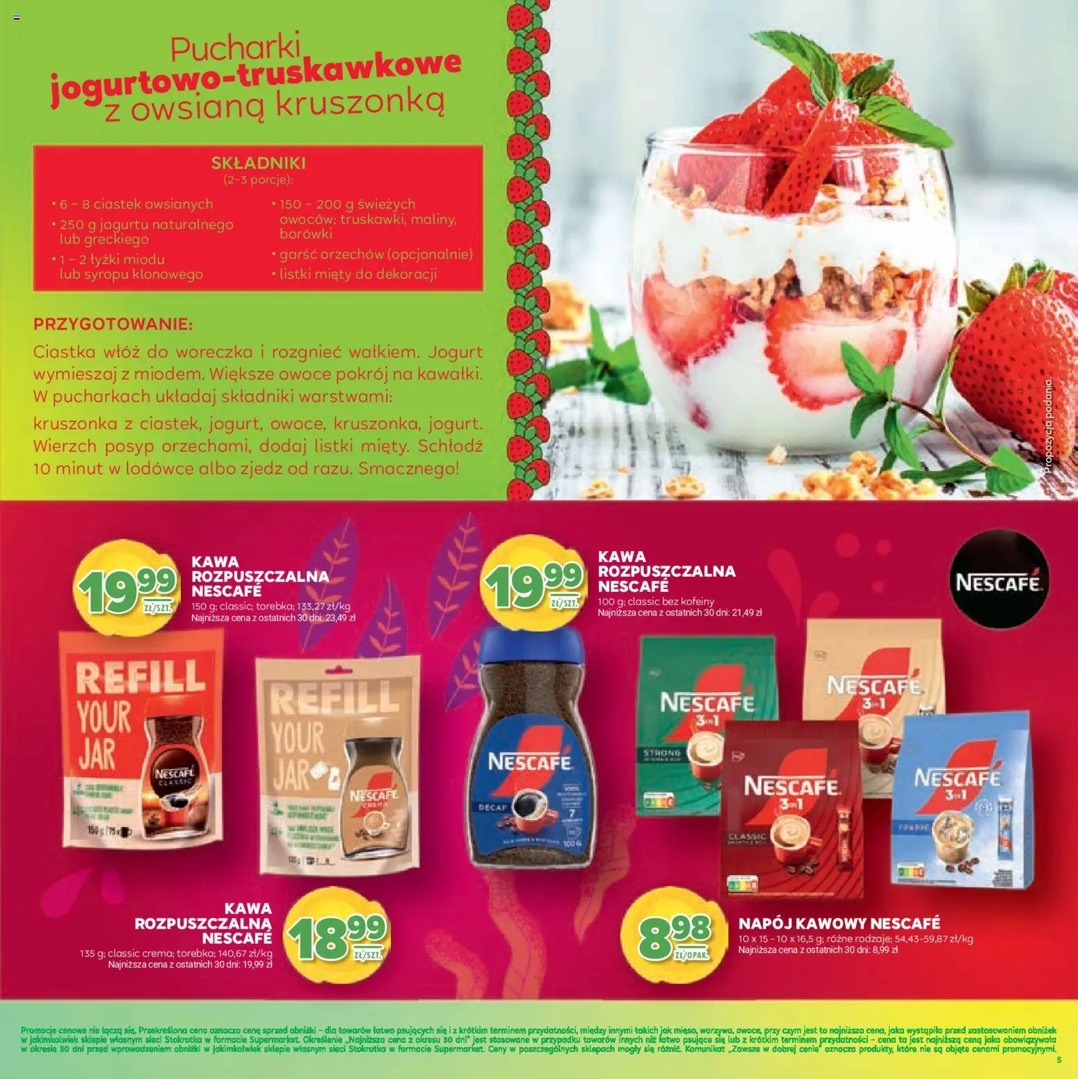 Stokrotka Gazetka - Wiosenne Inspiracje od 26.02.2026 | Strona: 5 | Produkty: Stokrotka, Kawa rozpuszczalna, Owsiana, Kawa