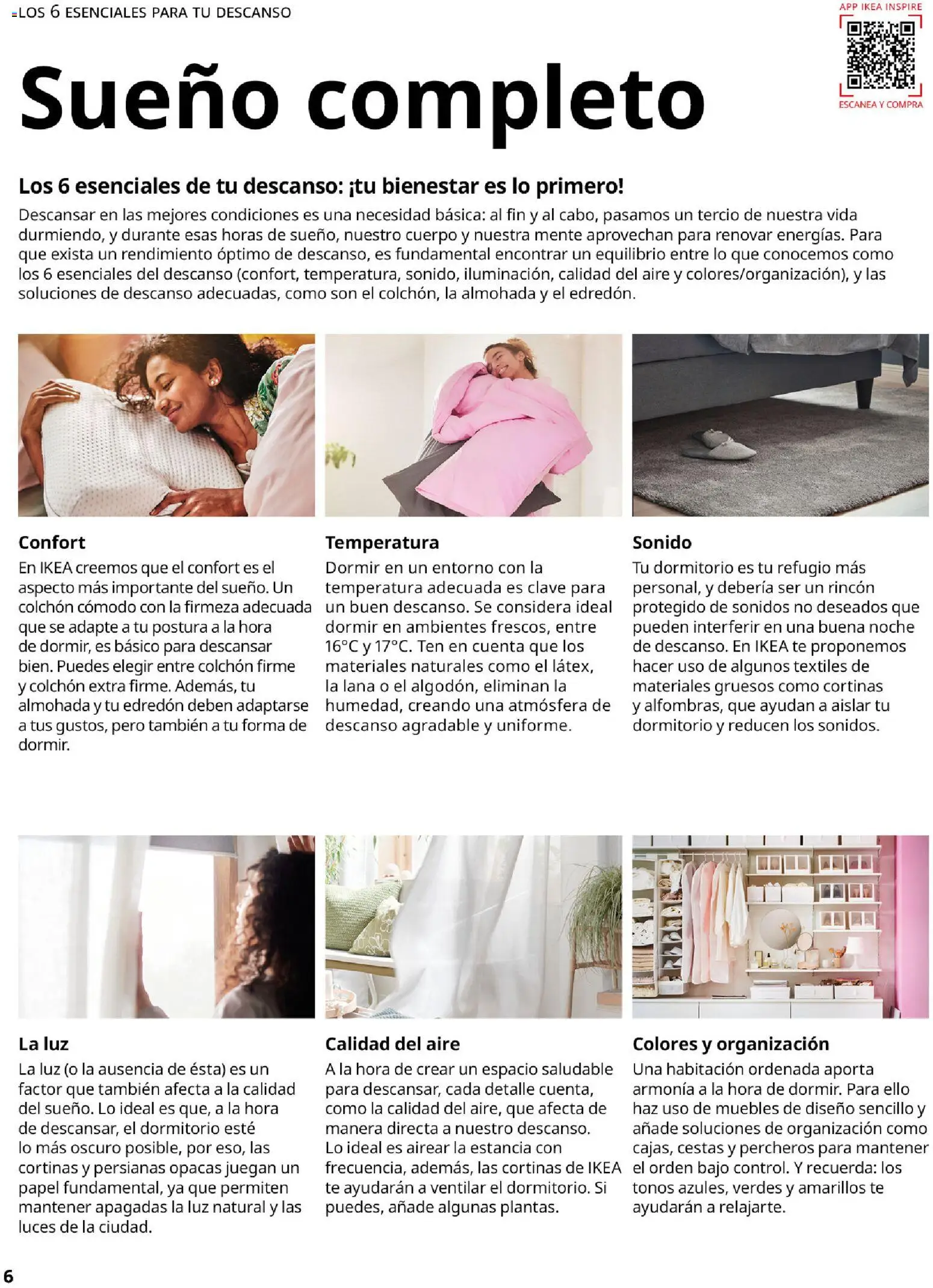 Catálogo IKEA Confort │ válido desde el 01.02.2026 | Página: 6 | Productos: Edredón, Té, Colchon, Almohada