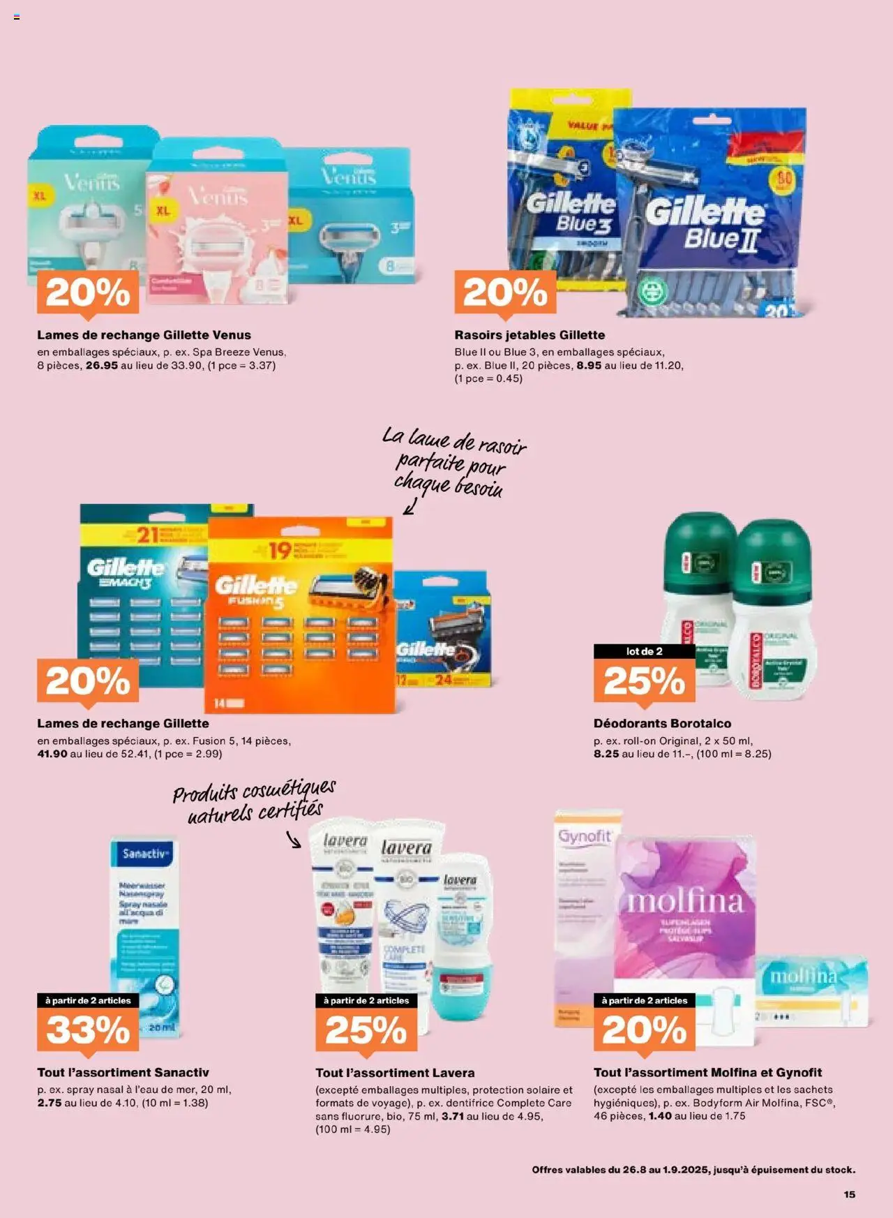 Migros Aktionen FR ab 26.08.2025 | Seite: 15 | Produkte: Deodorant
