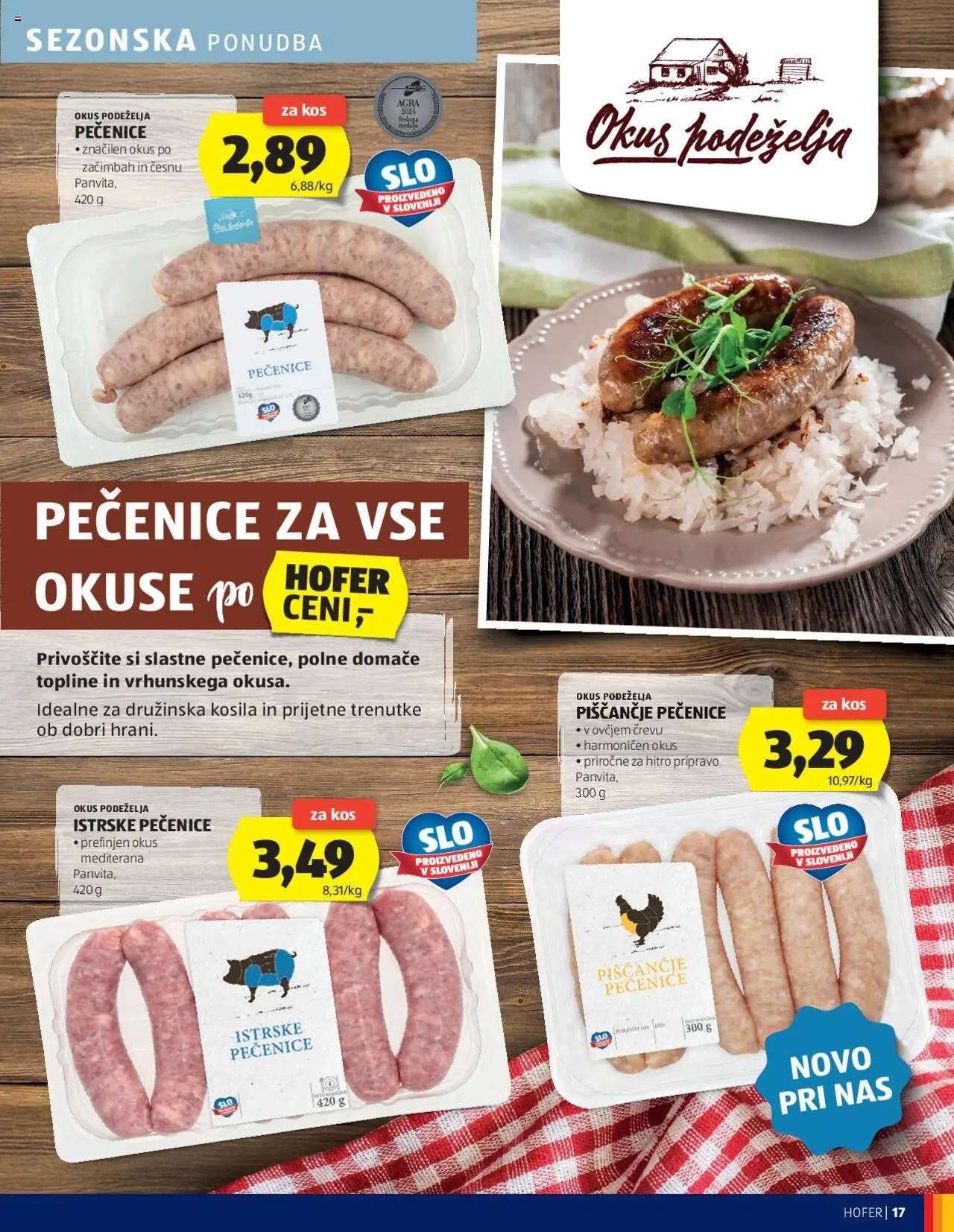 Novi Hofer katalog ponudbe – veljaven od 09.10.2025 | Stran: 17 | Izdelki: Kos
