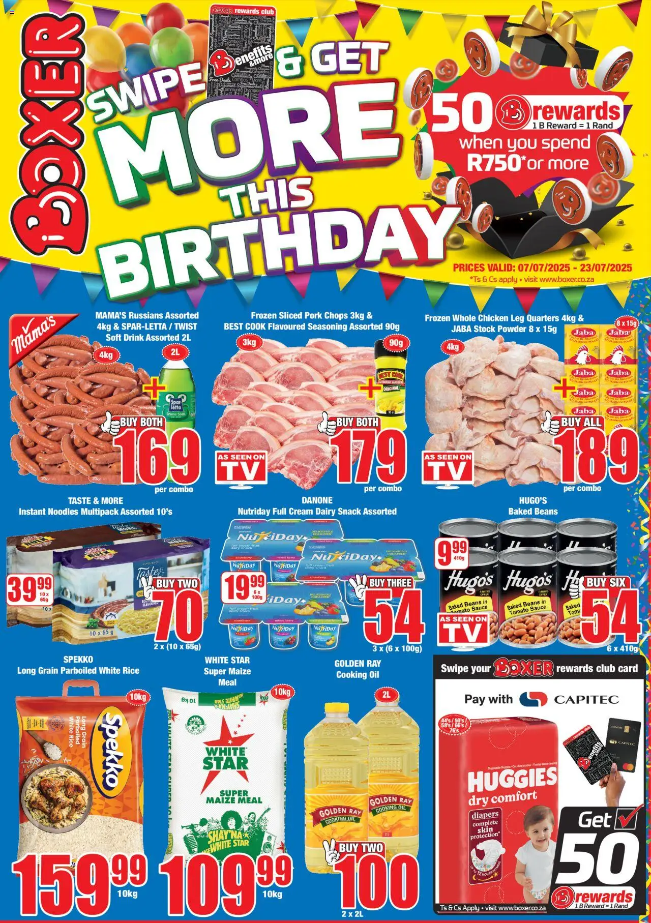 Boxer Western Cape - Promotions │ valid from 07.07.2025 | Page: 1 | Products: Baked beans, Powder, Cream, Sauce