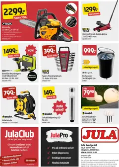 Jula erbjudanden - Förhandsvisning av reklamblad från butik Jula aktuell från 09.04.2026 | Sida: 8 | Produkter: Solcellsbelysning, Skruvdragare, Galler, Laddare