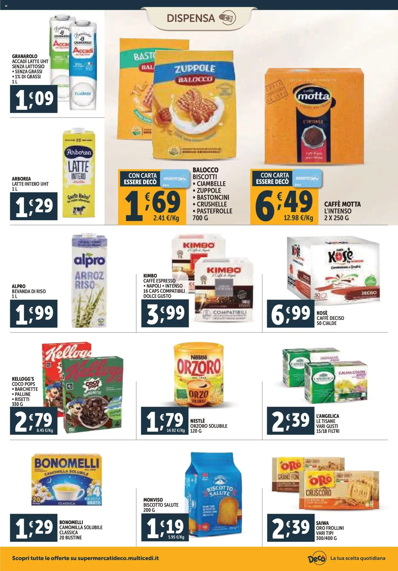 Volantino Decò del 20.11.2025 | Pagina: 10 | Prodotti: Ciambelle, Caffè, Riso, Bevanda di riso