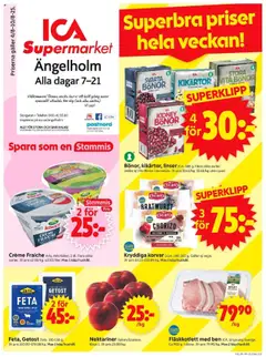 ICA Supermarket - Ängelholm - Förhandsvisning av reklamblad från butik ICA Supermarket aktuell från 04.08.2025