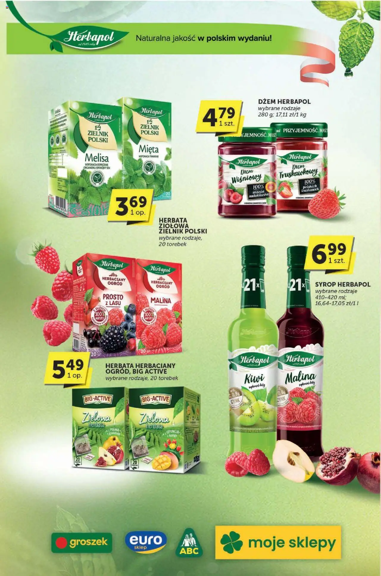 Euro Sklep Gazetka - Katalog od 04.09.2025 | Strona: 18 | Produkty: Groszek, Pigwa, Malina, Dżem