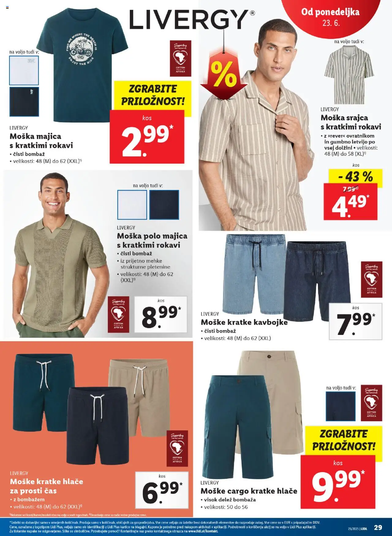 Lidl katalog │ velja od 19.06.2025 | Stran: 61 | Izdelki: Srajca, Majica, Hlace, Kavbojke
