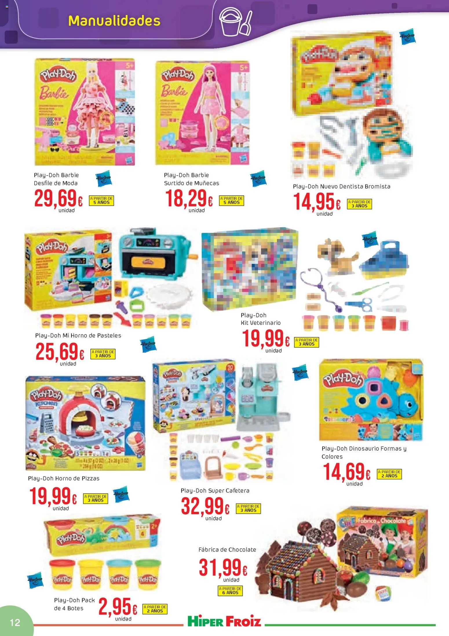 Froiz - Catálogo Juguetes │ válido desde el 21.11.2025 | Página: 12 | Productos: Chocolate, Horno, Cafetera