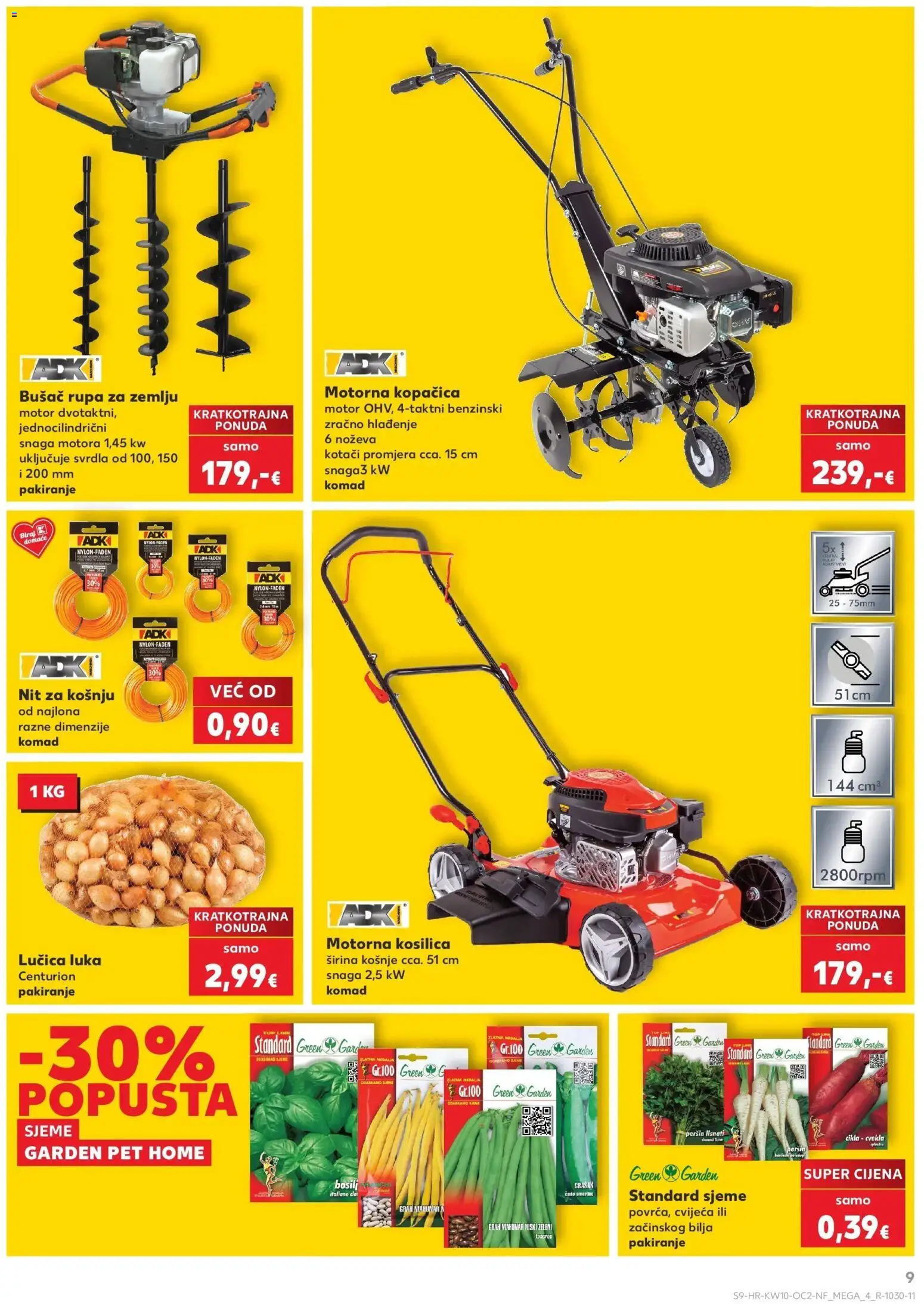 Kaufland katalog | vrijedi od 04.03.2026 | Stranica: 9 | Proizvodi: Kosilica, Grah, Cikla, Grašak