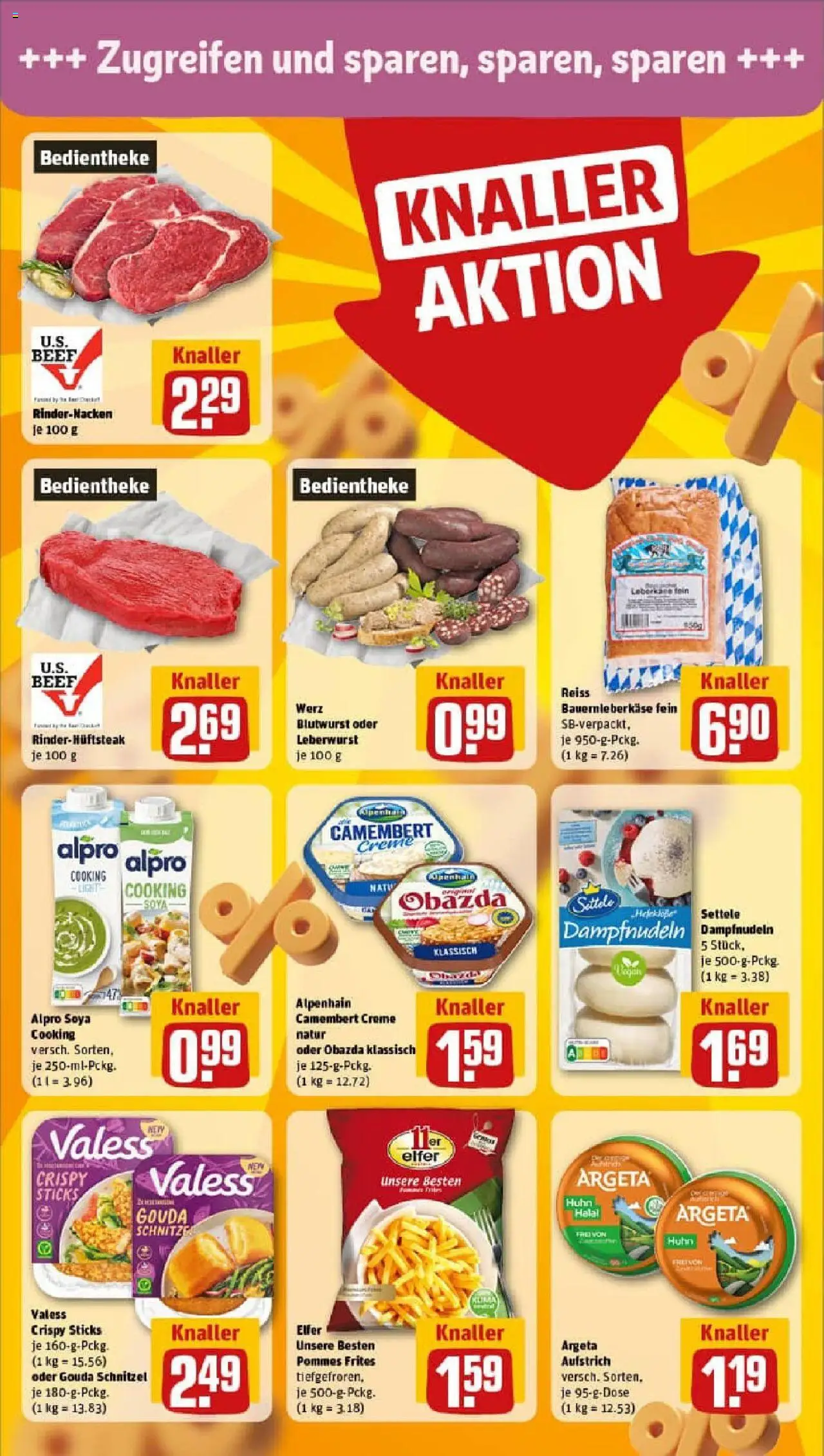 Rewe prospekt Saarlouis/Lisdorf	 – gültig ab 06.10.2025 | Seite: 12 | Produkte: Pommes, Pommes frites, Alpro, Leberkase