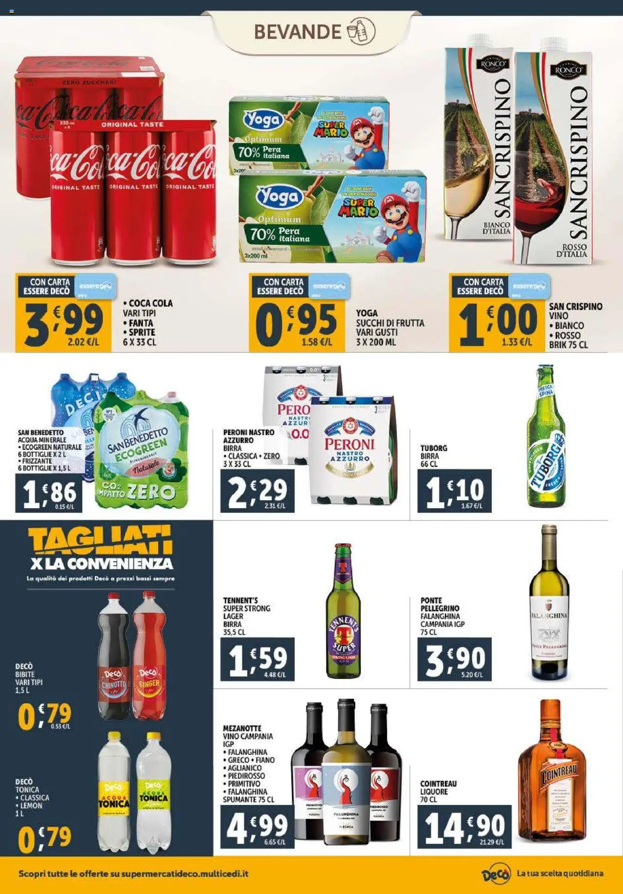 Volantino Decò del 23.09.2025 | Pagina: 12 | Prodotti: Chinotto, Bibite, Fanta, Acqua minerale