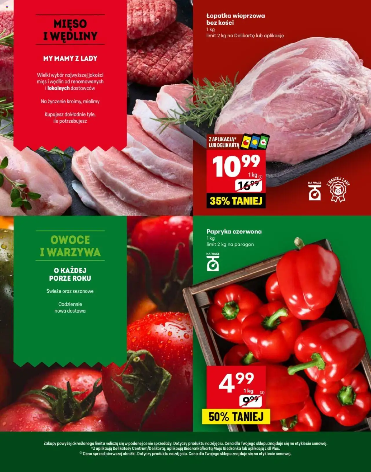 Delikatesy Centrum Gazetka - Hańsk Pierwszy Otwarcie od 23.10.2025 | Strona: 2 | Produkty: Papryka, Delikatesy, Wędliny, Warzywa