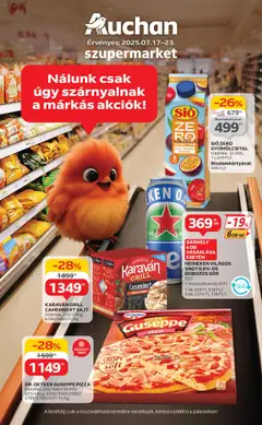 Auchan - Akciós újság Szupermarket - amely érvényes a következő dátumtól: 17.07.2025