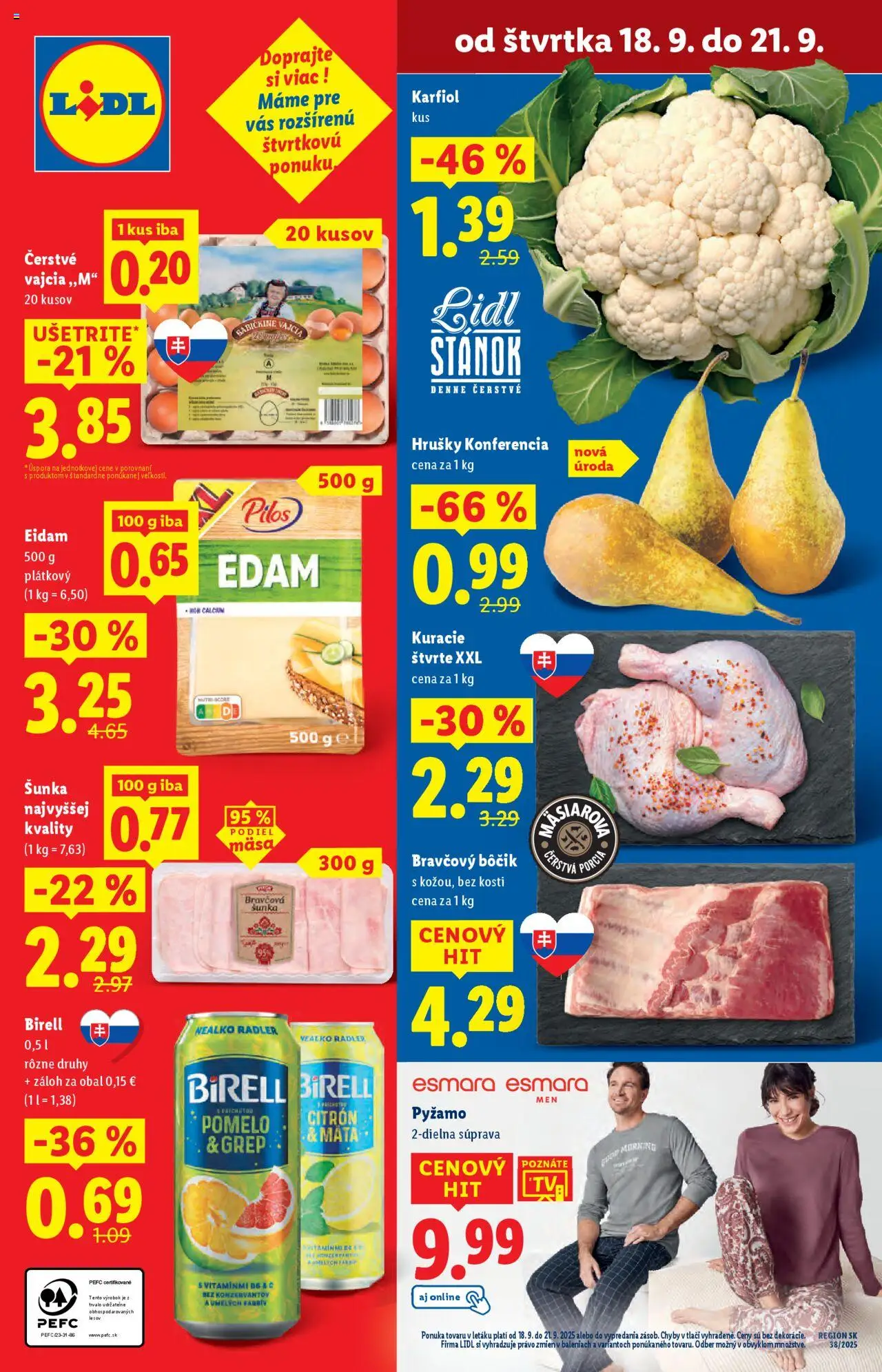 Nové Lidl akcie – leták je platný od 16.09.2025 | Strana: 73 | Produkty: Birell, Eidam, Radler, Grep
