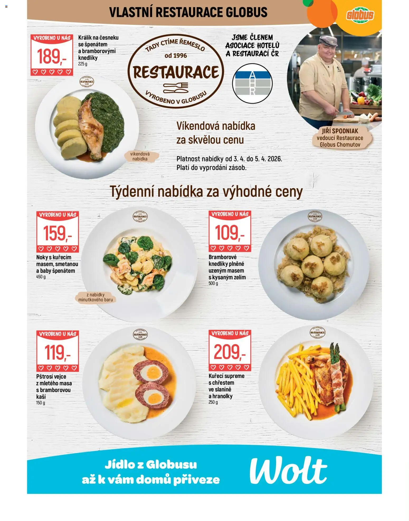 Globus leták - Chomutov od 01.04.2026 | Strana: 6 | Produkty: Králík, Globus, Vejce, Hranolky