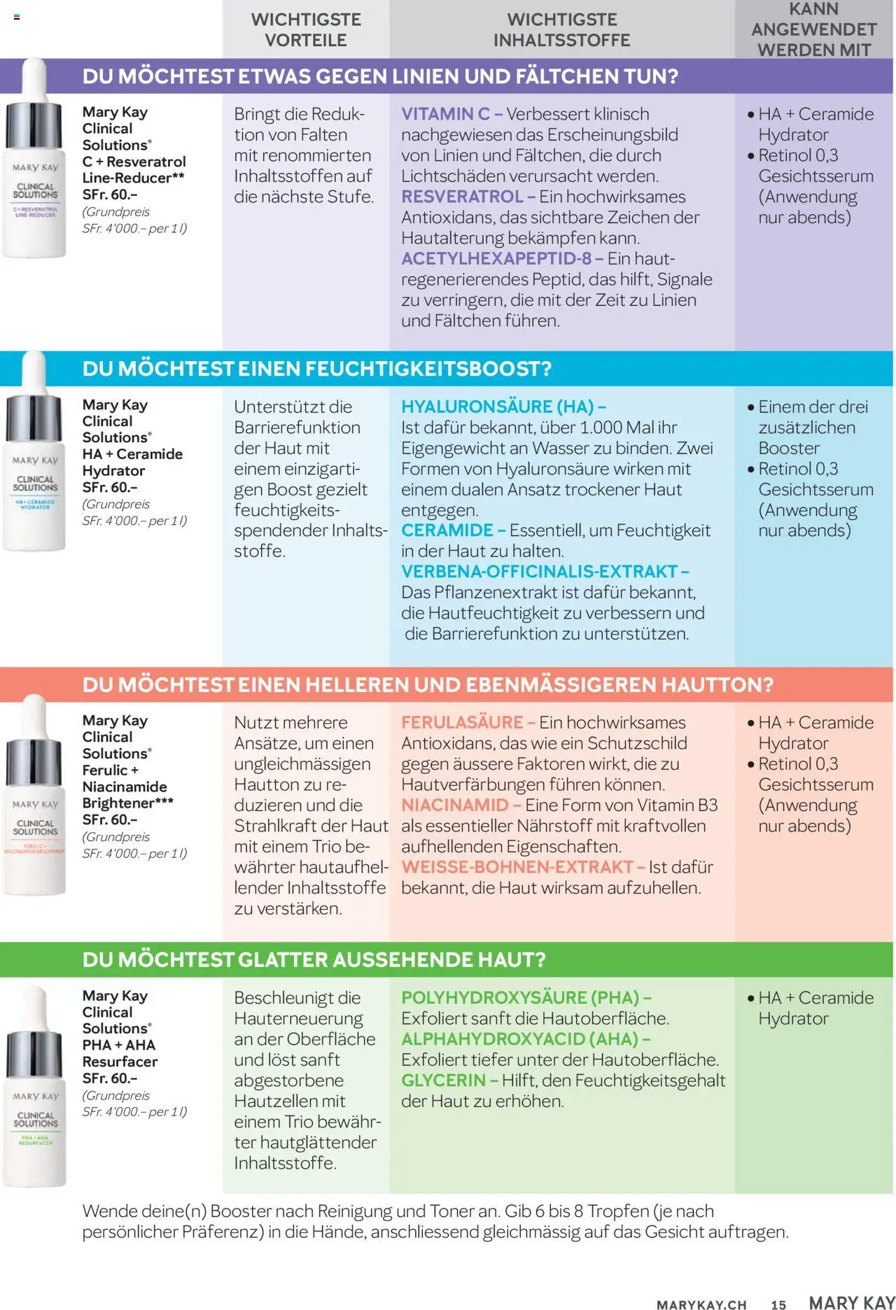 Mary Kay Aktionen – gültig ab 16.10.2025 | Seite: 15 | Produkte: Wasser, Toner