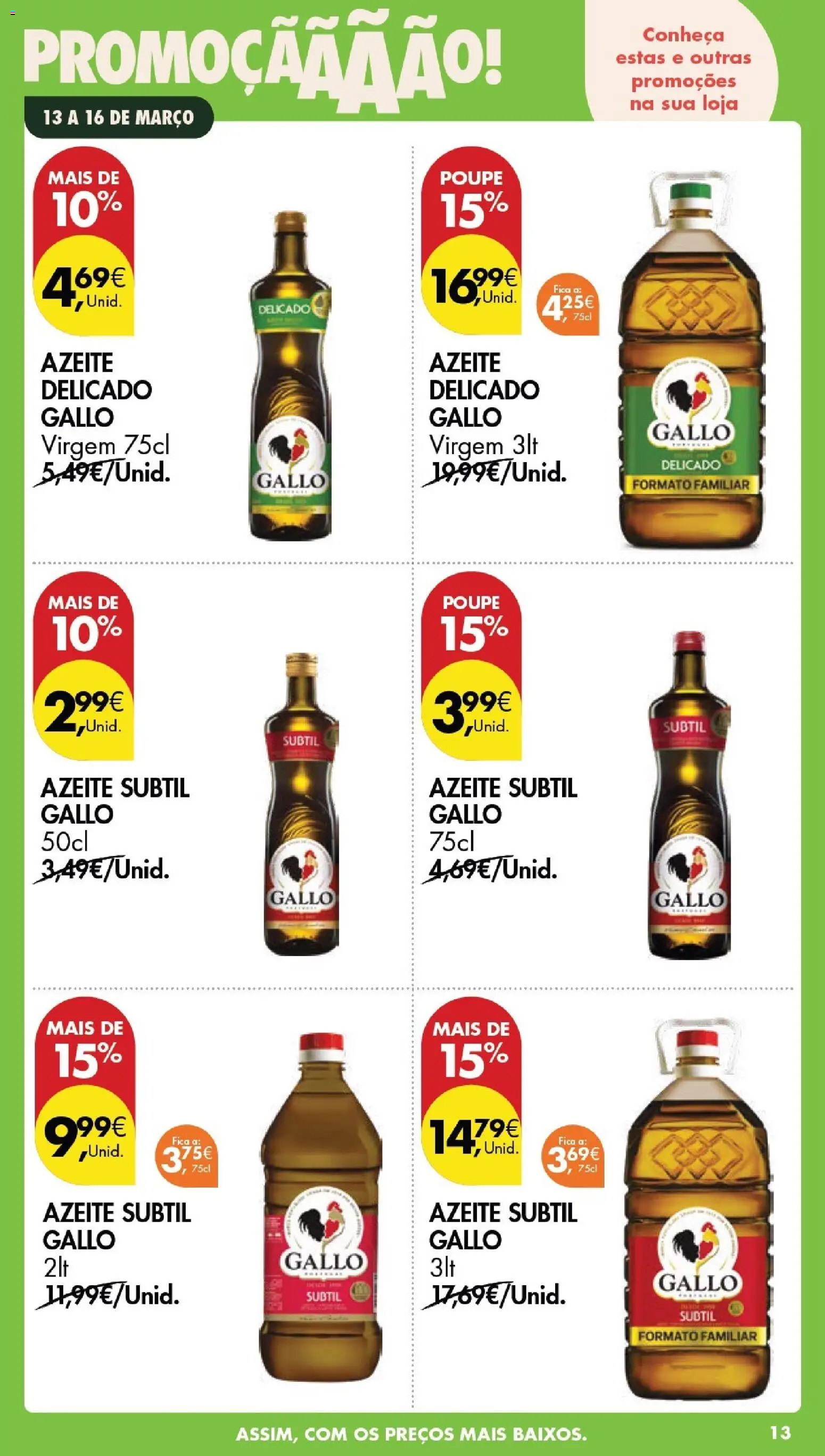 Pingo Doce Poupe este Fim de Semana │ válido de 13.03.2026 | Página: 13 | Produtos: Azeite