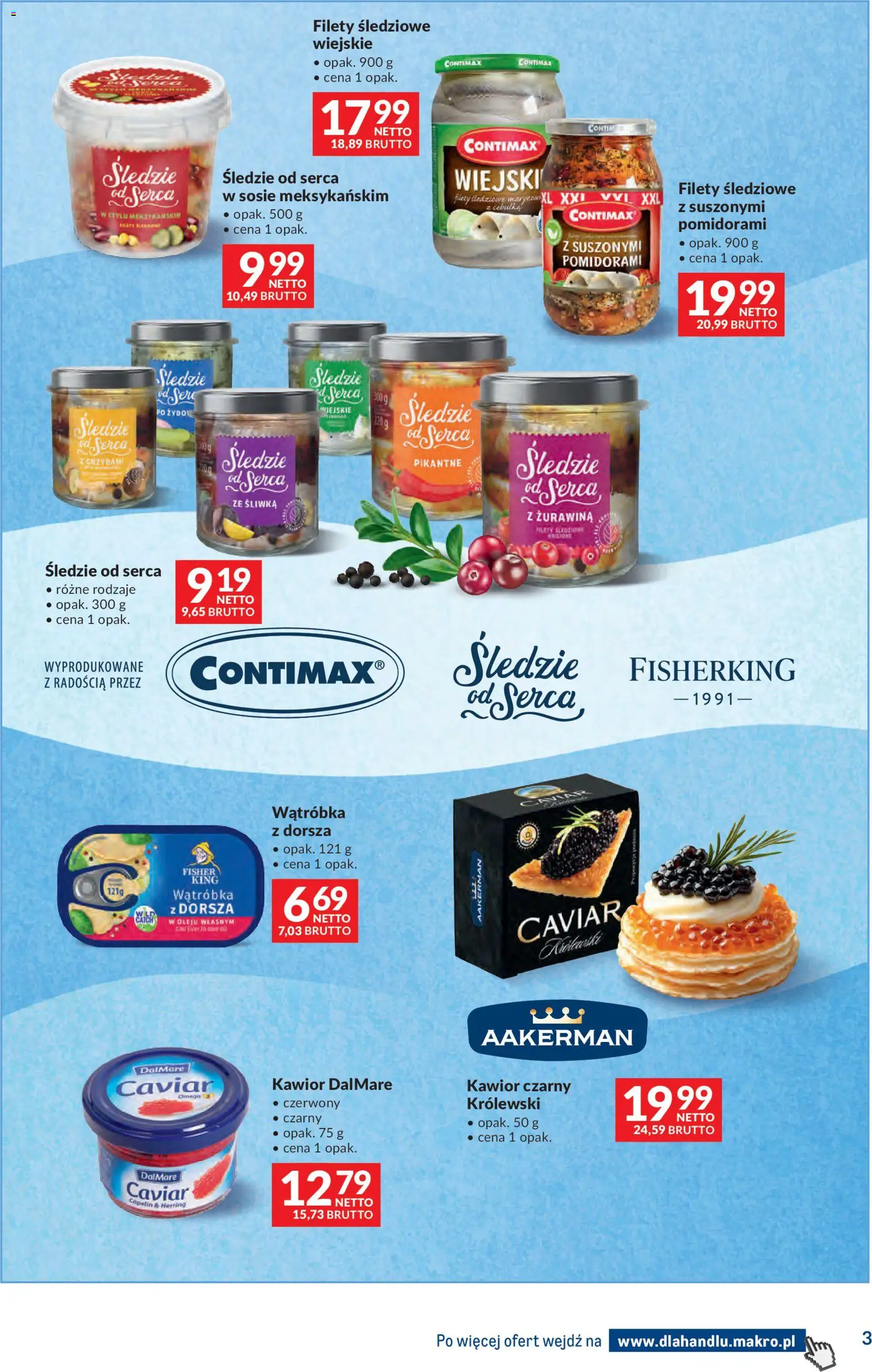 Makro Gazetka - Dystrybucja do sklepów od 20.01.2026 | Strona: 3 | Produkty: Wątróbka, Żurawina, Kawior
