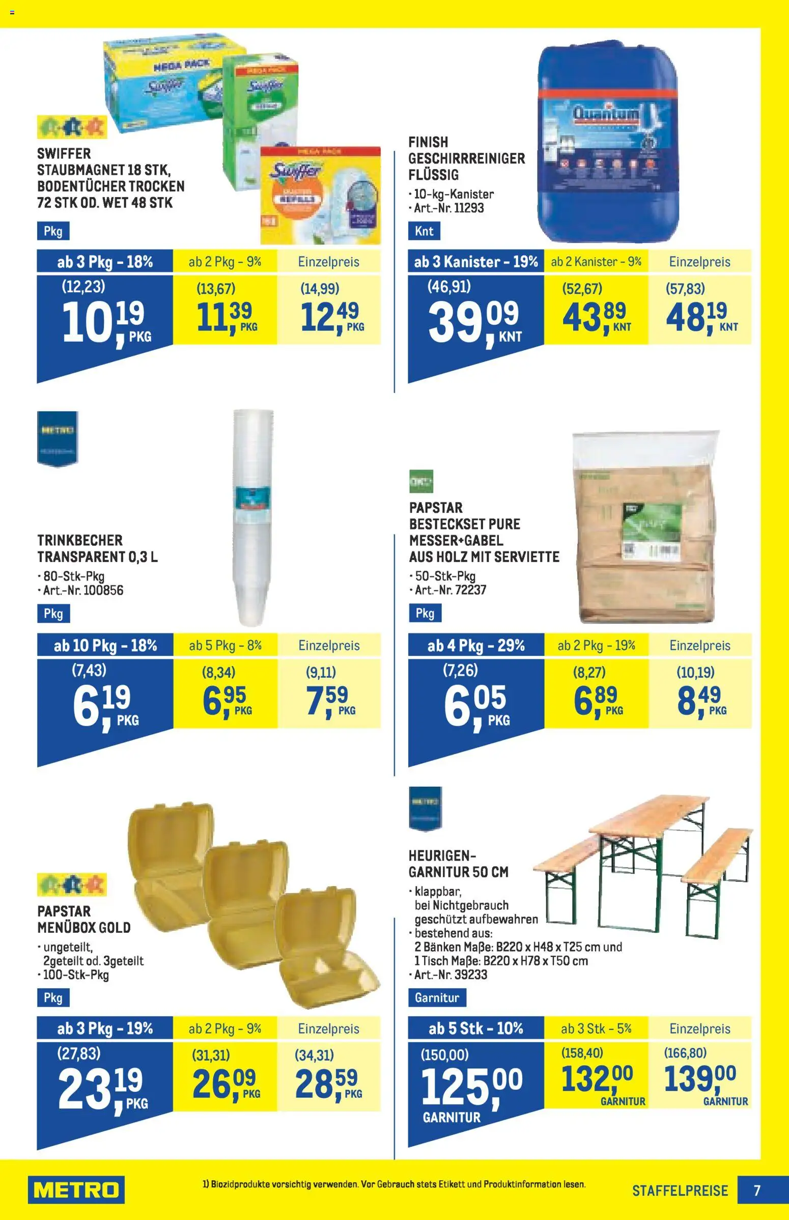 Metro Profi gültig ab 22.01.2026 | Seite: 7 | Produkte: Tisch
