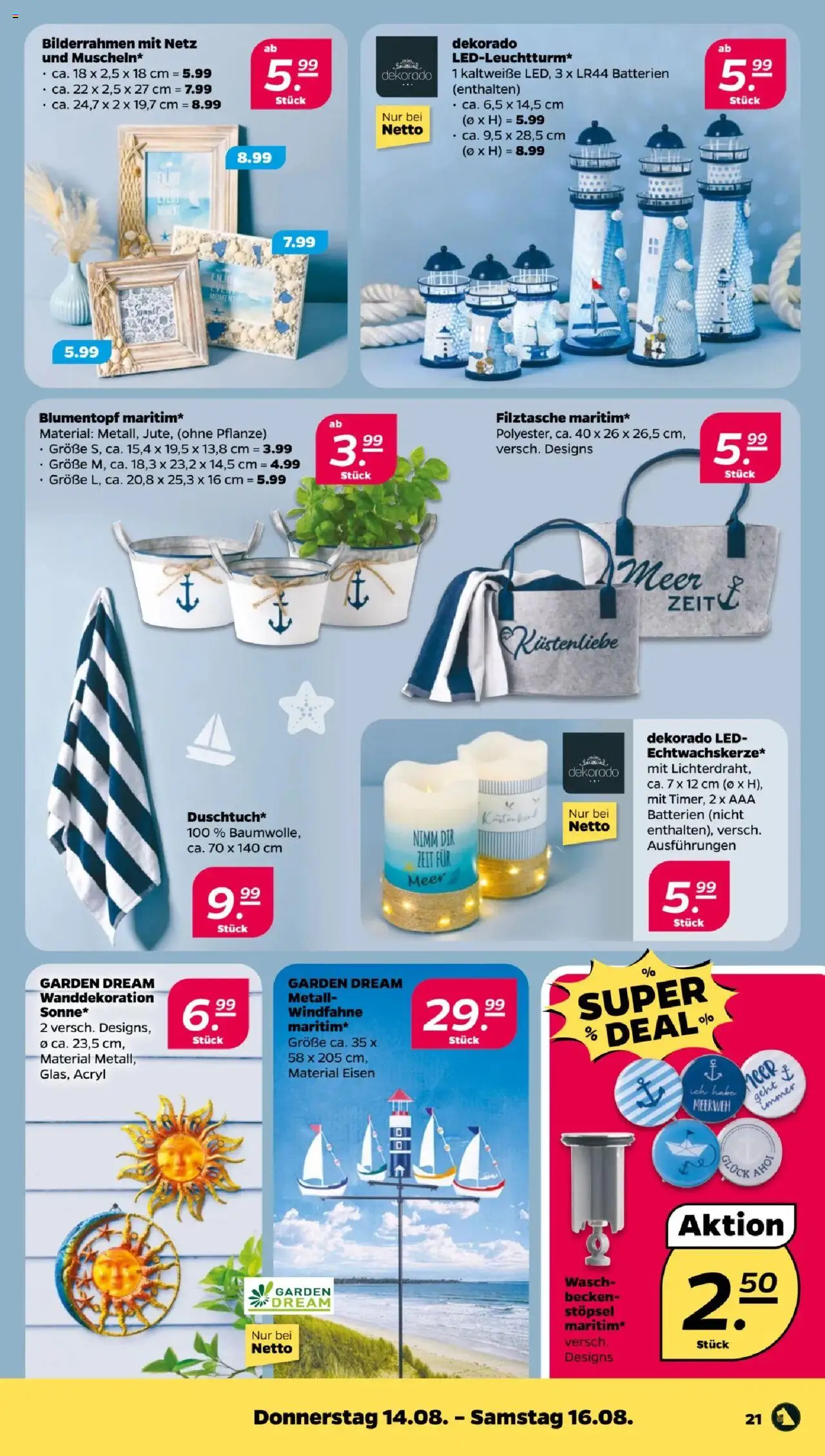 Netto Prospekt 	 - gültig ab dem 11.08.2025 | Seite: 23 | Produkte: Batterien, Blumentopf, Bilderrahmen