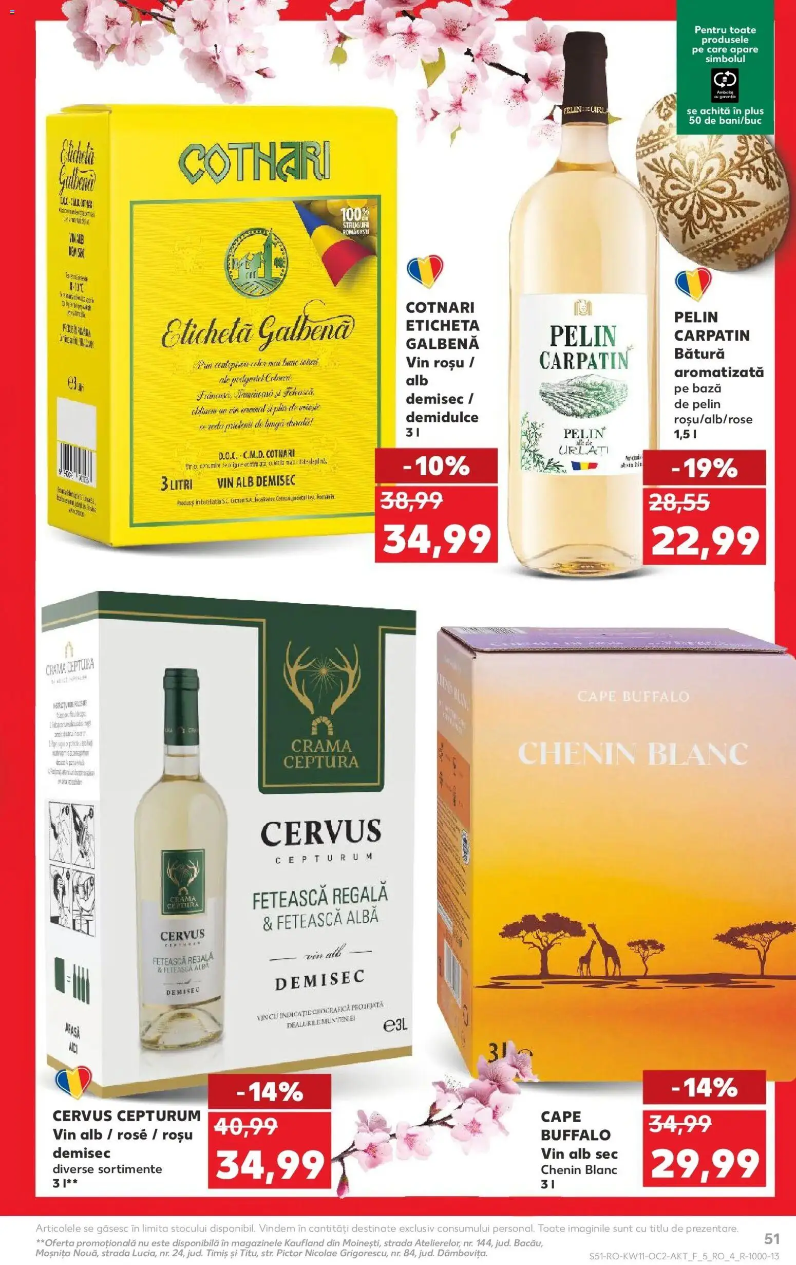 Noul catalog Kaufland – valabil de la 11.03.2026 | Pagină: 51 | Produse: Struguri, Vin