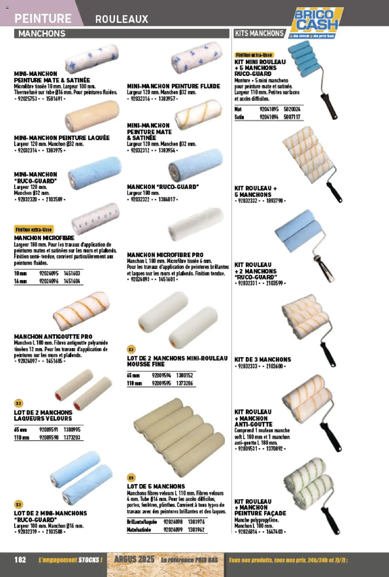 {H1} | Page: 182 | Produits: Mousse, Rouleau