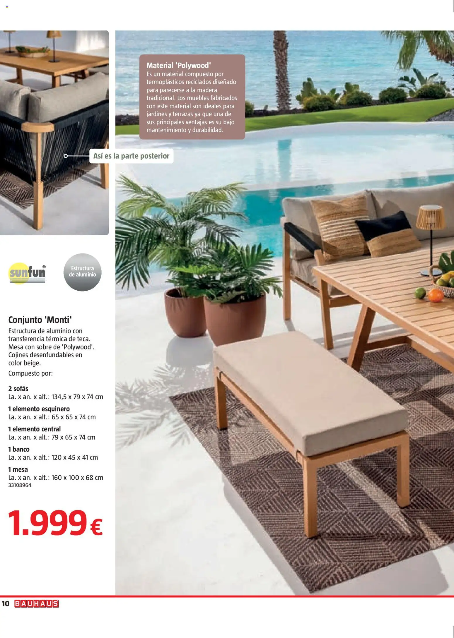 Bauhaus Verano │ válido desde el 16.03.2026 | Página: 10 | Productos: Muebles, Mesa